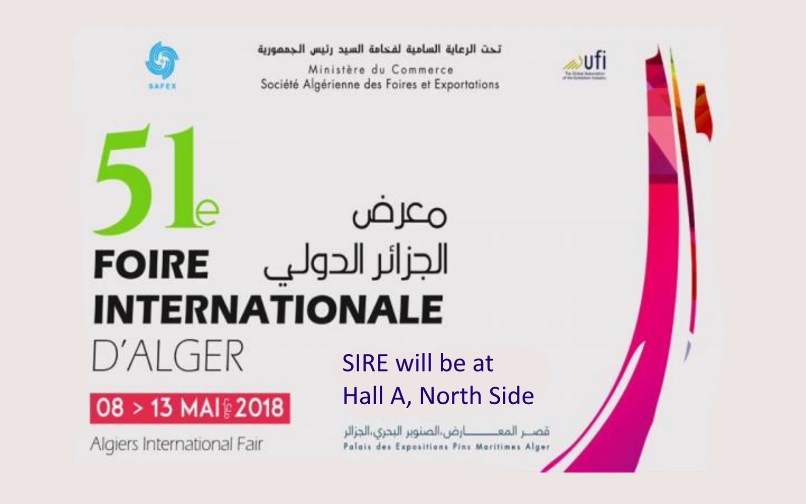 MEET US @ La Foire Internationale d’Alger